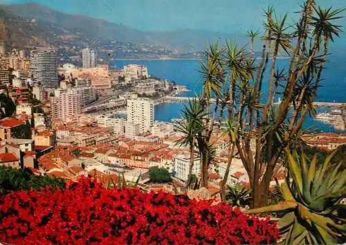 Principaute de Monaco vue generale prise du Jardin Exotique