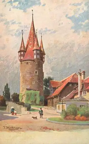 Allemagne Landschaft AK castle