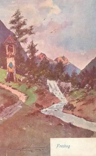 Allemagne Landschaft AK Kreitag