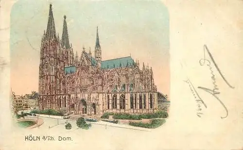 Allemagne Landschaft AK Koln am Rhein dom