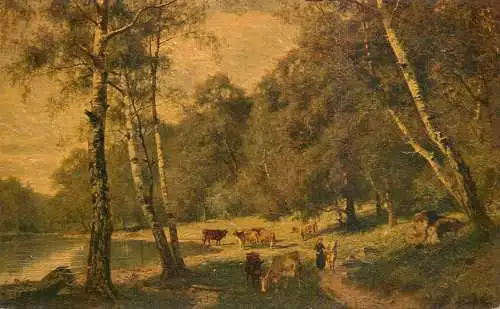 Allemagne Landschaft AK landschaft von E. Bergh