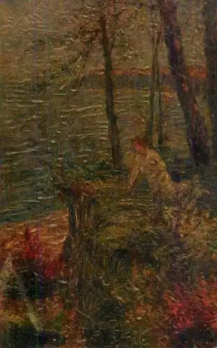Allemagne Landschaft AK C. Krebs am sonnigen Gestade