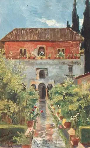 Allemagne Landschaft AK a painting after Mathilde of Saxony