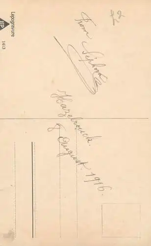 Allemagne Landschaft AK lepogravure