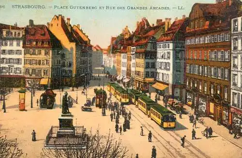 Strasbourg place Gutenberg tramway