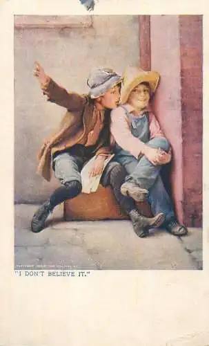 I don`t believe it 1905 fine art postcard
