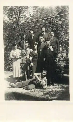 Children and family groups souvenir photographic postcard