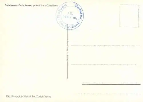 Switzerland Solalex sur Barboleusaz