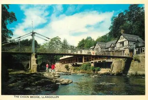 Wales Denbigshire Llangollen - Chain Bridge
