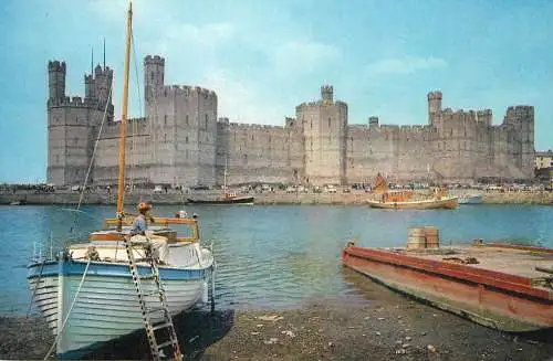 Wales Caernarvonshire Caernarvon Castle