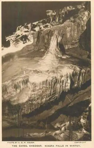 England Cheddar Caves Niagara Falls in winter