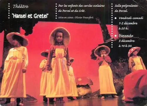 Theatre play Hansel & Gretel ad flyer