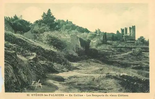 France Hyeres les Palmiers Remparts du vieux Chateau