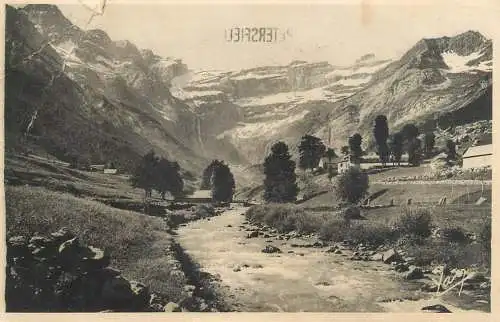 France Gavarnie (Hautes Pyrenees) Le Cirque & La Gave