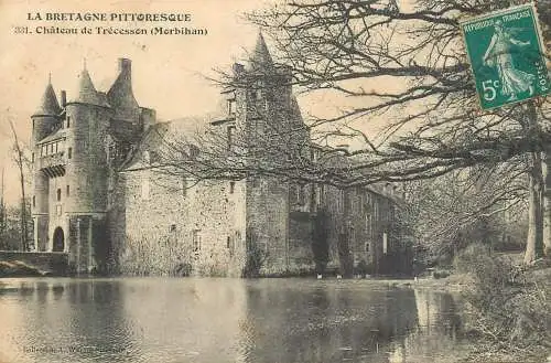 France Chateau de Trecesson (Morbihan) Bretagne pittoresque