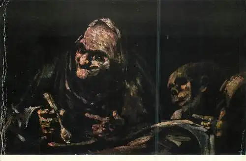 Goya - Two old people eating soup
