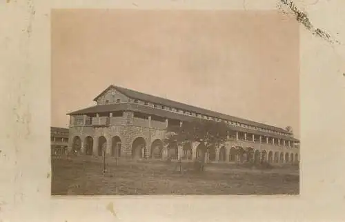 Military Barracks photographic postcard Bombay India ?