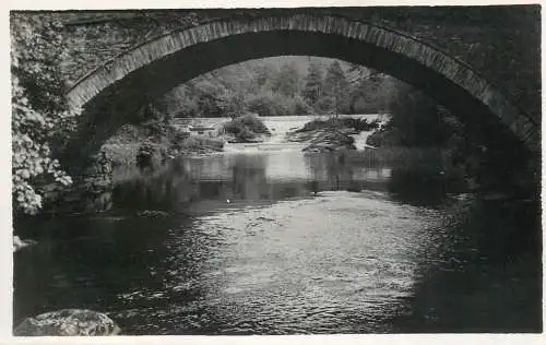 Bridge over river photo 9 x 14 cm