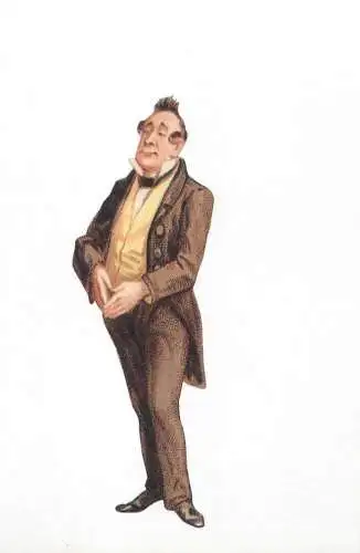 The character Seth Pecksniff from Martin Chuzzlewit by Charles Dickens