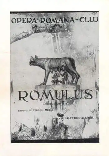 Opera Romulus Romania Opera Romana Cluj