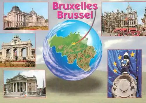 Belgium Brussels multi view souvenir