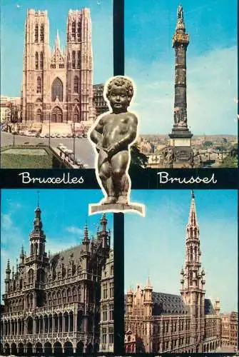 Belgium Souvenir de Bruxelles several views