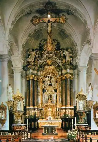 Belgium Eupen Saint Nikolaus Kirche Inneres Barockaltar (Couven 1744)