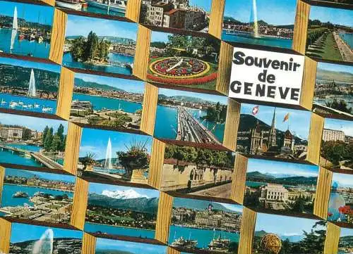 Switzerland souvenir de Geneve multi view