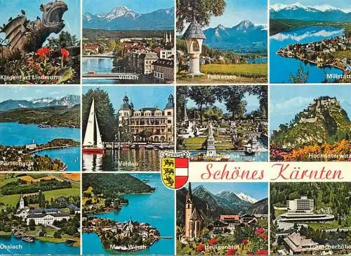 Austria Schones Karnten multi view souvenir