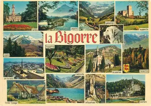 France La Bigorre multi view souvenir