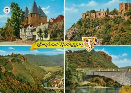 Germany Gruss aus Nideggen/Eifel several views & Coat of Arms