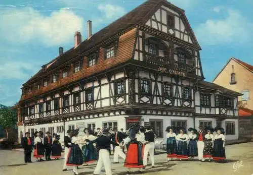 France Obernai Bas Rhin Alsace Danse Alsacienne folklorique