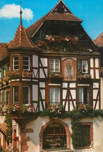France Alsace Kaysersberg Maison ancienne a pans de bois