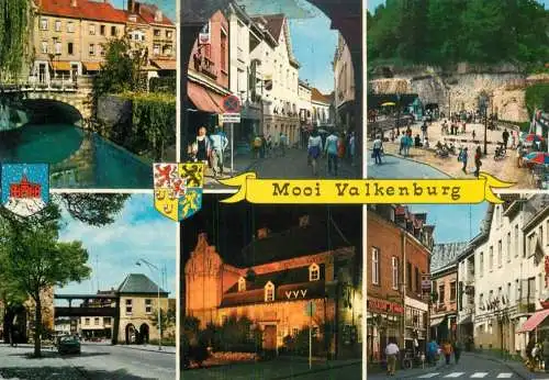 Netherlands Groeten uit Valkenburg several sights and aspects