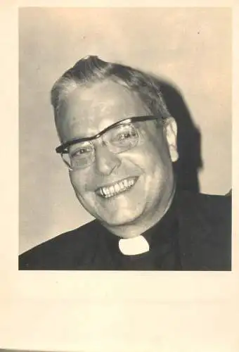 Religious figure photographic postcard priest