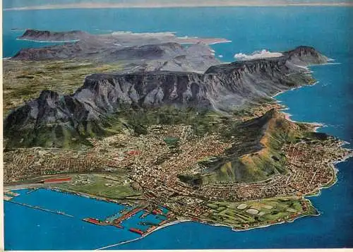 South Africa Cape Peninsula Cape Town aerial aspect