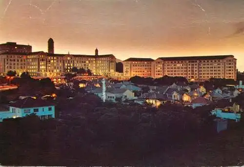 South Africa Cape Town Groote Schuur Hospital night view