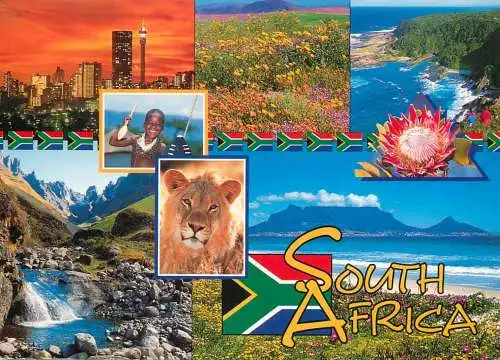 South Africa several aspects and sights souvenir