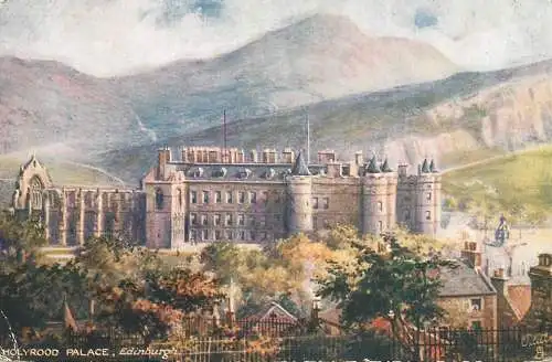 Scotland Edinburgh Holyrood Palace "Oilette"  Raphael Tuck & Sons' Postcard