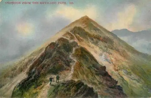 Wales Snowdon from the Rhyd-ddu path