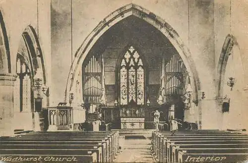 England Wadhurst Church interior aspect
