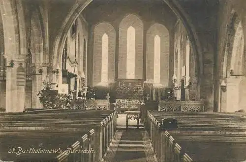 England Burwash St Bartholomew's Church interior aspect