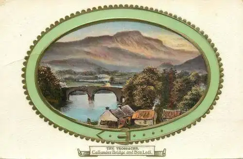 Scotland Trossachs Callander Bridge and Ben Ledi souvenir