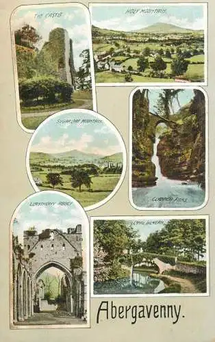 Wales Abergavenny Monmouthshire multi view