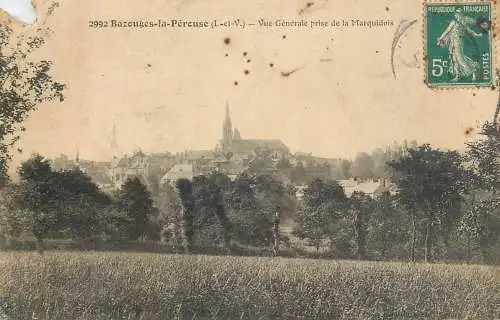 France carte postale defectueuse Bazouges la Pereuse