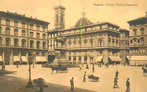 Italy Florence piazza Vittorio Emanuele