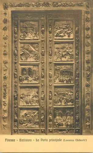 Italy Florence battistero la porta principale