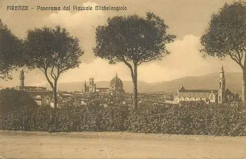 Italy Florence panorama dal Piazzale Michelangiolo