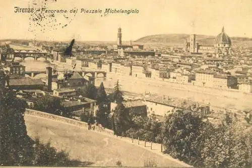 Italy Florence piazzale Michelangelo