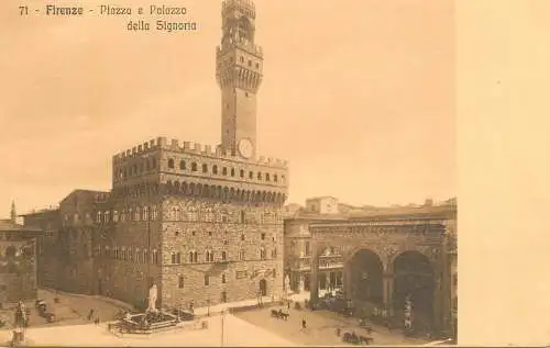 Italy Florence piazza e palazzo della Signoria